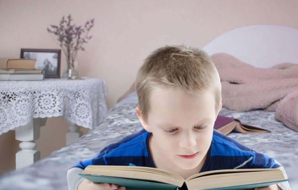Kid reading
